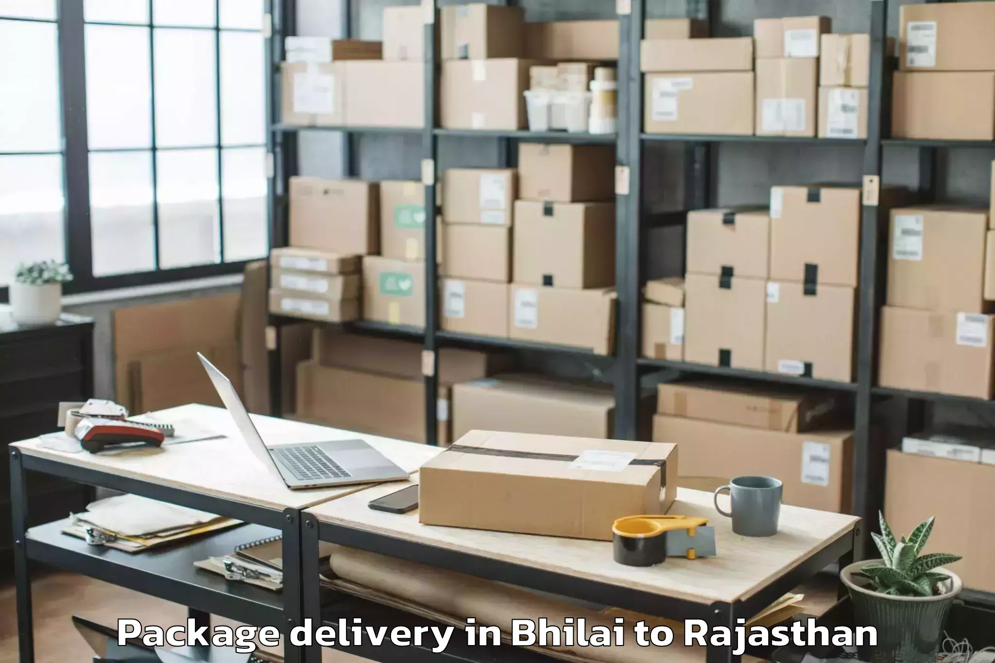 Bhilai to Chauth Ka Barwara Package Delivery Booking